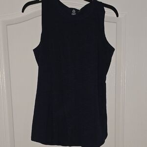 Navy Blue Tank Top with Crew Neck